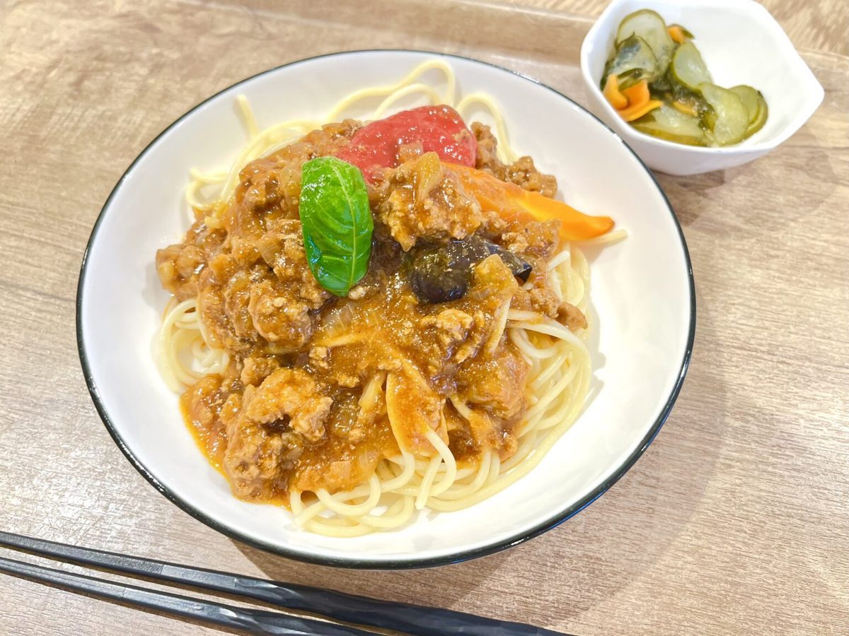 地元のお店の手作りパスタ